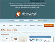 Tablet Screenshot of minervamail.com